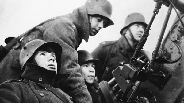 A Finnish anti-aircraft gun crew. (File) - Sputnik International