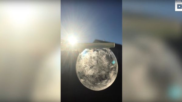 Stunning Frozen Bubble Looks Like Snowglobe - Sputnik International