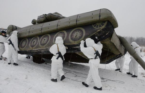 Exercises of engineer camouflage regiment in Moscow Region - Sputnik International