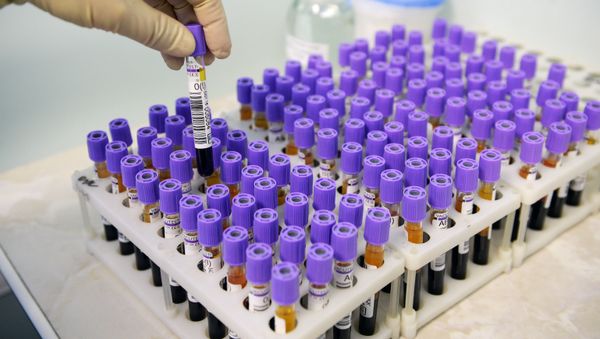 Laboratory at the blood donation center. File photo - Sputnik International