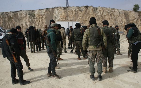 FSA fighters in Afrin, Syria FSA fighters in Afrin, Syria - Sputnik International