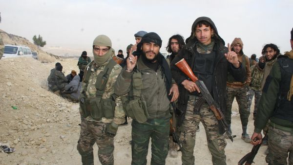 FSA fighters in Afrin, Syria - Sputnik International