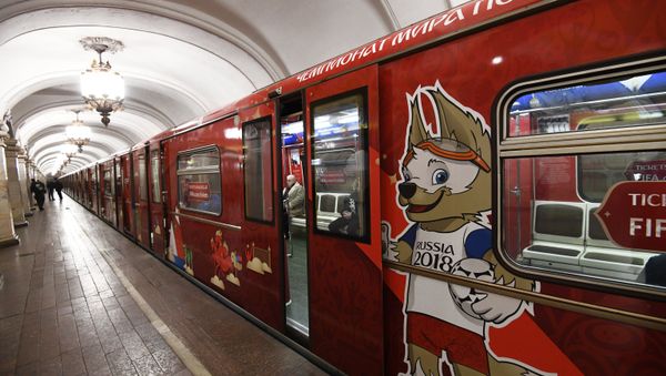 Presentation of official 2018 FIFA World Cup train - Sputnik International