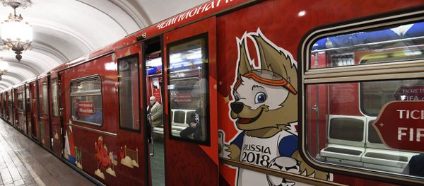 Presentation of official 2018 FIFA World Cup train - Sputnik International