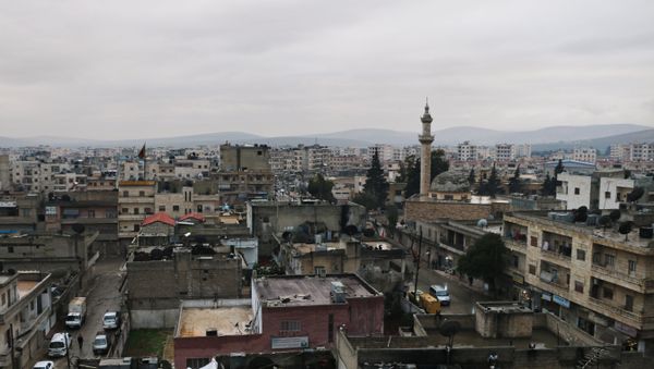 A picture shows the Kurdish-majority town of Afrin in northern Syria, on January 23, 2018, as Turkish troops and their Syrian rebel allies pressed an assault on the border enclave - Sputnik International