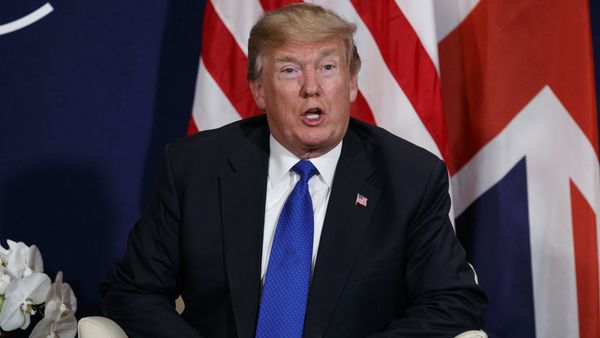 President Donald Trump speaks during a meeting with British Prime Minister Theresa May at the World Economic Forum - Sputnik International
