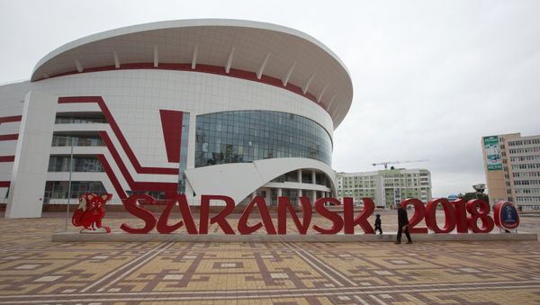 The 2018 FIFA World Cup installation on Millennium Square in Saransk - Sputnik International