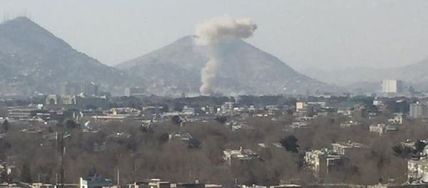 Smoke rises after a car bomb explosion in Kabul, Afghanistan January 27, 2018 in this image obtain from social media - Sputnik International