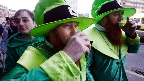 Fake beards on show in Copenhagen during St. Patrick's Day celebrations in 2007 - Sputnik International