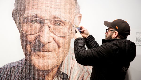 A visitor to the IKEA museum takes a mobile photo of a picture of Ingvar Kamprad, founder of Swedish multinational furniture retailer IKEA, in Almhult, Sweden, January 28, 2018 A visitor to the IKEA museum takes a mobile photo of a picture of Ingvar Kamprad, founder of Swedish multinational furniture retailer IKEA, in Almhult, Sweden, January 28, 2018 - Sputnik International