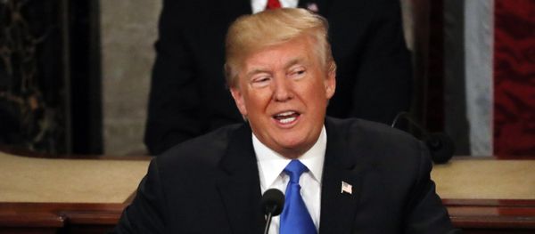 U.S. President Donald Trump delivers his State of the Union address to a joint session of the U.S. Congress on Capitol Hill in Washington, U.S. January 30, 2018 U.S. President Donald Trump delivers his State of the Union address to a joint session of the U.S. Congress on Capitol Hill in Washington, U.S. January 30, 2018 - Sputnik International