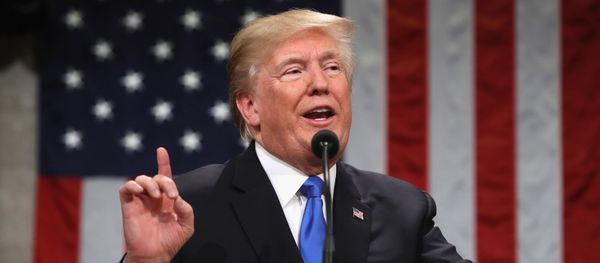 U.S. President Donald Trump delivers his first State of the Union address to a joint session of Congress inside the House Chamber on Capitol Hill in Washington, U.S., January 30, 2018 U.S. President Donald Trump delivers his first State of the Union address to a joint session of Congress inside the House Chamber on Capitol Hill in Washington, U.S., January 30, 2018 - Sputnik International