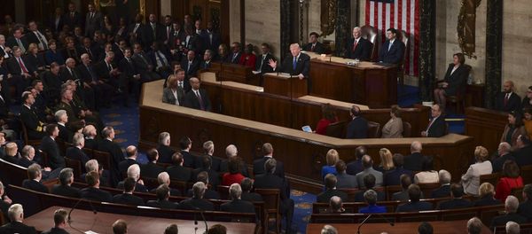 President Donald Trump delivers his State of the Union address to a joint session of Congress on Capitol Hill in Washington, Tuesday, Jan. 30, 2018 - Sputnik International