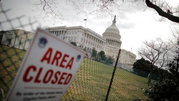 U.S. Capitol building is seen during the third day of a government shutdown in Washington, U.S. January 22, 2018 U.S. Capitol building is seen during the third day of a government shutdown in Washington, U.S. January 22, 2018 - Sputnik International