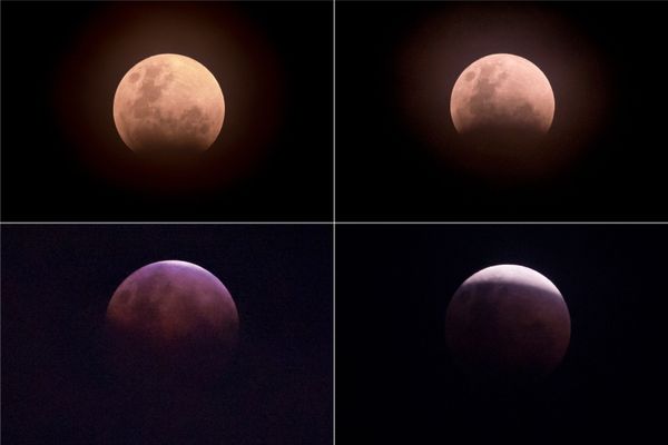 Super Blue Blood Moon Lunar Eclipse Seen Over the World - Sputnik International