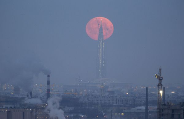 Super Blue Blood Moon Lunar Eclipse Seen Over the World - Sputnik International
