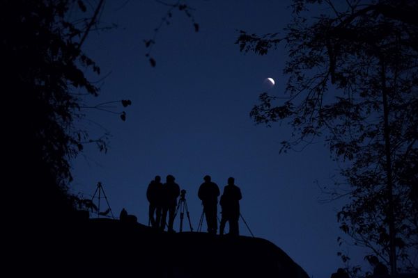Super Blue Blood Moon Lunar Eclipse Seen Over the World - Sputnik International