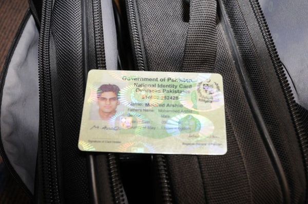 Mujahid Arshid's Pakistan identity card, which was found in his hotel room when he was arrested Mujahid Arshid's Pakistan identity card, which was found in his hotel room when he was arrested - Sputnik International