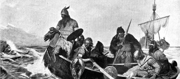 Norsemen Landing in Iceland Norsemen Landing in Iceland - Sputnik International