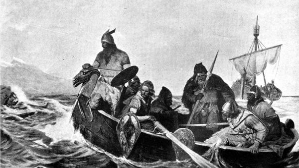 Norsemen Landing in Iceland - Sputnik International