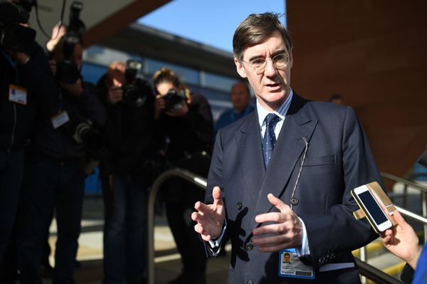 British Conservative politician Jacob Rees-Mogg arrives at the Manchester Central Convention Centre in Manchester on October 3, 2017, the third day of the Conservative Party annual conference British Conservative politician Jacob Rees-Mogg arrives at the Manchester Central Convention Centre in Manchester on October 3, 2017, the third day of the Conservative Party annual conference - Sputnik International