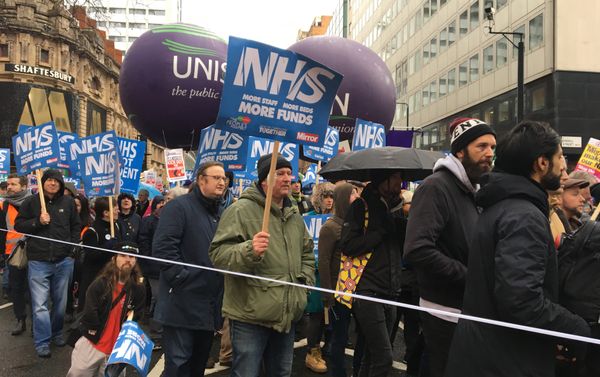 London march in support of the National Health Service (NHS) London march in support of the National Health Service (NHS) - Sputnik International