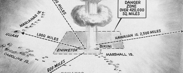 This April 27, 1956, file photo shows the area in which the United States hydrogen bomb tests will take place in the Pacific Ocean. North Korea said it successfully detonated a hydrogen bomb in its latest nuclear test Sunday, Sept. 3, 2017. Outside experts haven't been able to verify that claim, but say it's plausible. If true, it would represent a major step forward in North Korea's effort to develop a nuclear weapon capable of reaching the United States. - Sputnik International