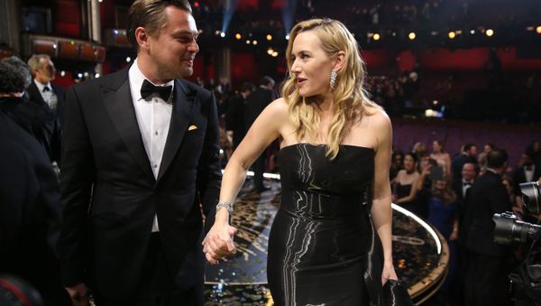 British actress Kate Winslet, right, and U.S. actor Leonardo DiCaprio, left, arrive on the red carpet for the European premiere of Revolutionary Road, at a central London cinema, Sunday, Jan. 18, 2009 British actress Kate Winslet, right, and U.S. actor Leonardo DiCaprio, left, arrive on the red carpet for the European premiere of Revolutionary Road, at a central London cinema, Sunday, Jan. 18, 2009 - Sputnik International