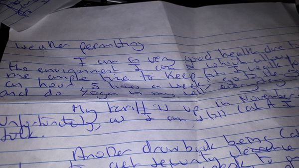 A letter Thomas Bourke wrote to Sputnik journalist Chris Summers from Frankland prison A letter Thomas Bourke wrote to Sputnik journalist Chris Summers from Frankland prison - Sputnik International