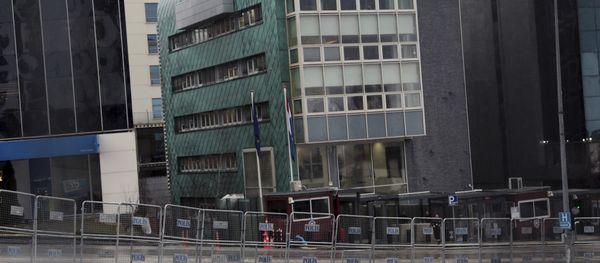 (File) Turkish security barricades surround the Dutch embassy, the green building at the center, in Ankara, Turkey, Monday, March 13, 2017 (File) Turkish security barricades surround the Dutch embassy, the green building at the center, in Ankara, Turkey, Monday, March 13, 2017 - Sputnik International