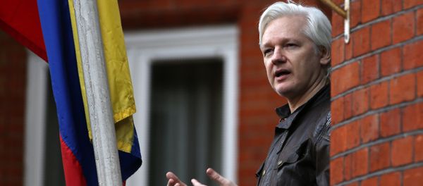Wikileaks founder Julian Assange speaking on the balcony of the Embassy of Ecuador in London. (File) Wikileaks founder Julian Assange speaking on the balcony of the Embassy of Ecuador in London. (File) - Sputnik International
