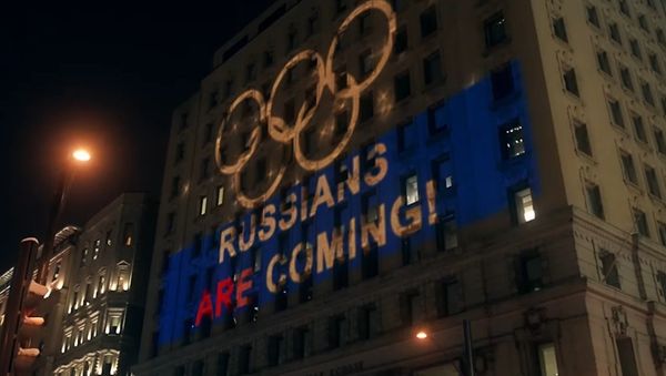 Russian light show for WADA in Montreal Russian light show for WADA in Montreal - Sputnik International