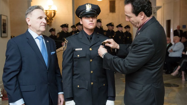 Kristen Hyman at the Hudson County Sheriff's Department swearing in ceremony in June 2017 - Sputnik International