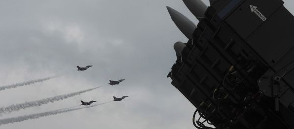 F-16 fighter jets and surface-to-air missile system (File) - Sputnik International