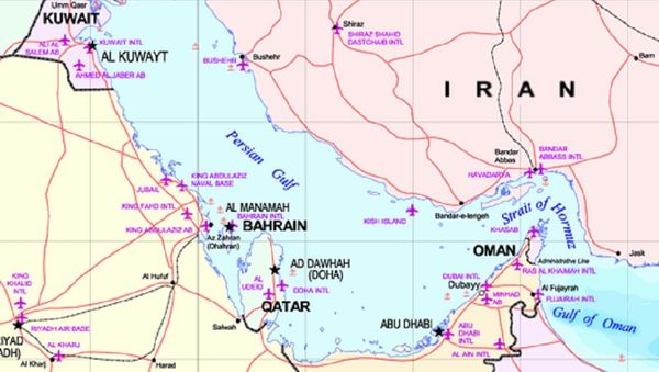 Persian Gulf map - Sputnik International