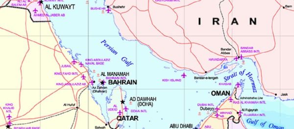 Persian Gulf map - Sputnik International