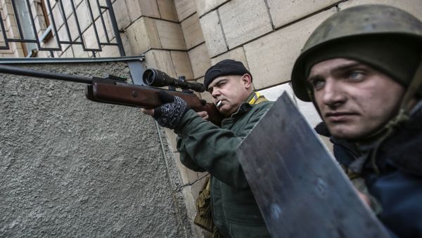 Armed oppositionists seen in the Independence Square, Kiev. (File) - Sputnik International