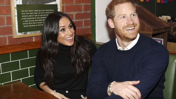 Britain's Prince Harry and Meghan Markle speak with patrons at the Social Bite in Edinburgh, Scotland, Tuesday, Feb. 13, 2018. - Sputnik International