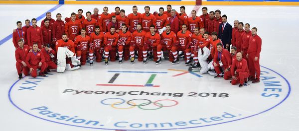 2018 Winter Olympics. Russia's hockey team's group photo session 2018 Winter Olympics. Russia's hockey team's group photo session - Sputnik International