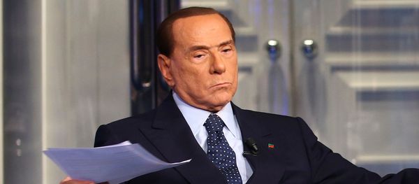 Italy's former Prime Minister Silvio Berlusconi gestures during the taping of the television talk show Porta a Porta (Door to Door) in Rome, Italy, February 14, 2018 Italy's former Prime Minister Silvio Berlusconi gestures during the taping of the television talk show Porta a Porta (Door to Door) in Rome, Italy, February 14, 2018 - Sputnik International