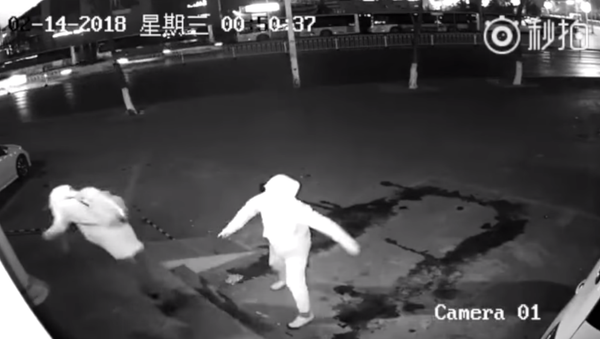 Burglar in Shanghai throws brick at partner instead of window - Sputnik International