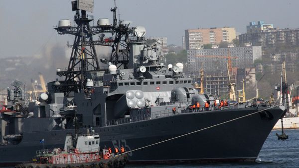The large anti-submarine ship Marshal Shaposhnikov. File photo - Sputnik International