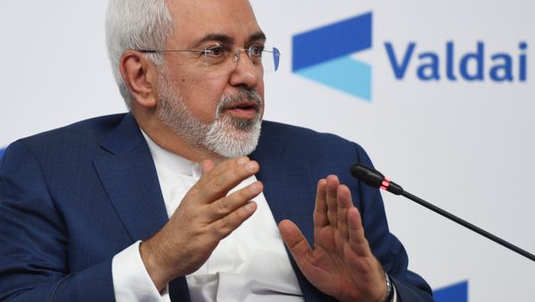 Iranian Foreign Minister Javad Zarif at the conference Russia in the Middle East: Playing on all fields held by the Valdai Discussion Club in Moscow Iranian Foreign Minister Javad Zarif at the conference Russia in the Middle East: Playing on all fields held by the Valdai Discussion Club in Moscow - Sputnik International
