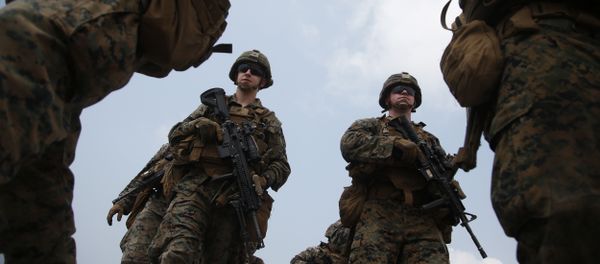 U.S. Marines join in an ongoing Cobra Gold U.S.-Thai joint military exercise on Hat Yao beach in Chonburi province, eastern Thailand, Saturday, Feb. 17, 2018. - Sputnik International