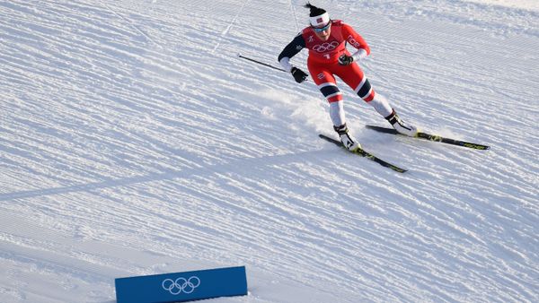 Norway's Marit Bjorgen competes during the women's cross country team sprint free semifinal at the Alpensia cross country ski centre during the Pyeongchang 2018 Winter Olympic Games on February 21, 2018 in Pyeongchang - Sputnik International