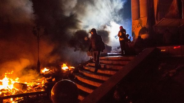 Supporters of the opposition on Maidan Square in Kiev during the clashes between protesters and the police. (File) - Sputnik International
