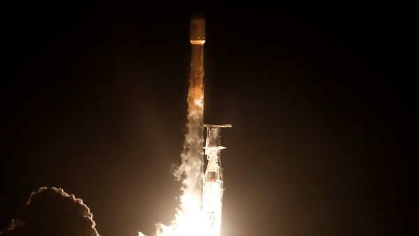 The SpaceX Falcon 9 rocket carrying a PAZ Earth Observation satellite is launched from Vandenberg Air Force Base (AFB), California, U.S., February 22, 2018 The SpaceX Falcon 9 rocket carrying a PAZ Earth Observation satellite is launched from Vandenberg Air Force Base (AFB), California, U.S., February 22, 2018 - Sputnik International