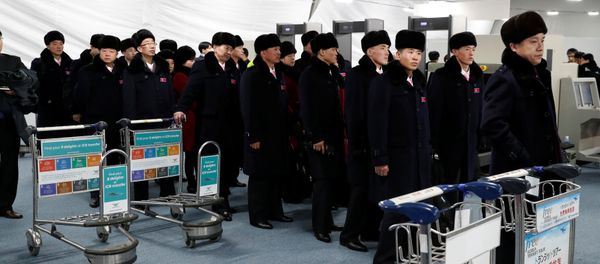 (File) A North Korean delegation of 32 people, including 10 athletes of North Korean Olympic team, arrives at the Gangneung Olympic Village of the Pyeongchang Winter Olympic Games 2018, in Gangneung, South Korea, February 1, 2018 (File) A North Korean delegation of 32 people, including 10 athletes of North Korean Olympic team, arrives at the Gangneung Olympic Village of the Pyeongchang Winter Olympic Games 2018, in Gangneung, South Korea, February 1, 2018 - Sputnik International