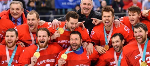Russia's Olympic Hockey Final Win in Pictures Russia's Olympic Hockey Final Win in Pictures - Sputnik International