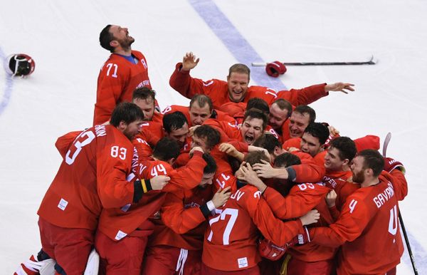 Russia's Olympic Hockey Final Win in Pictures - Sputnik International
